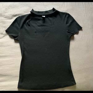 fitted petal neck top